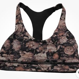 Lululemon Break Free Bra Peony Women’s Multicolor Racerback Size 4 Floral